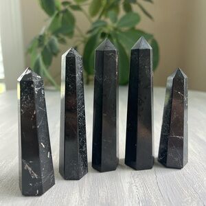 Black tourmaline tower